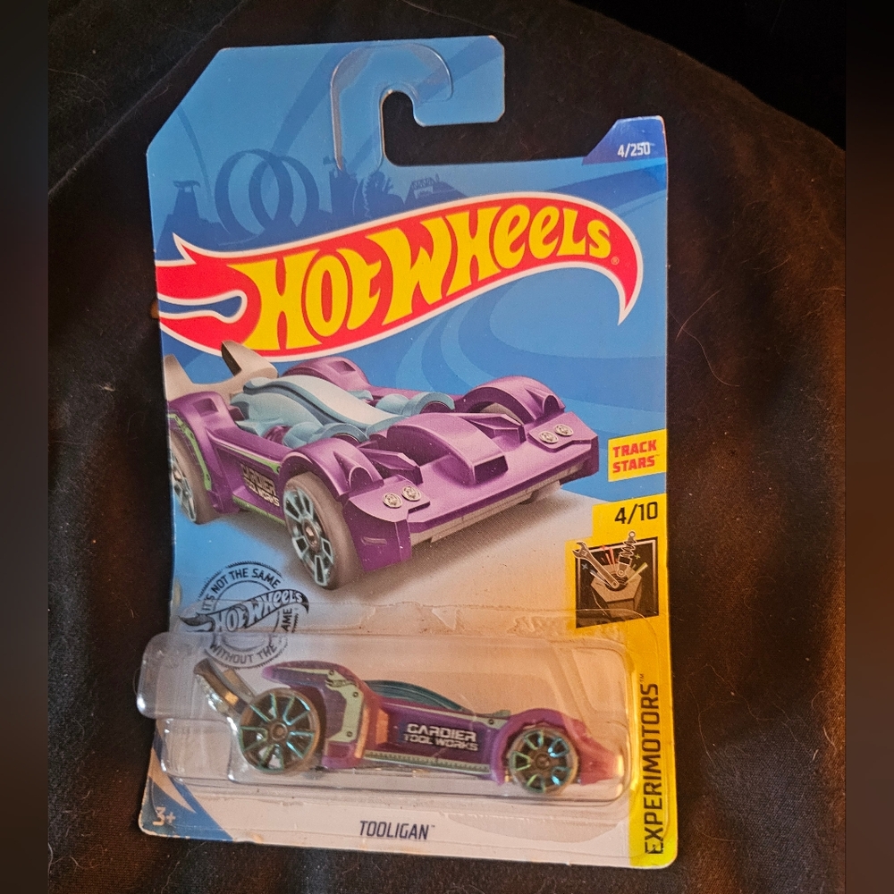 2020 Hot Wheels 4 Experimotors 4/10 Tooligan Purple W/gray Wheels